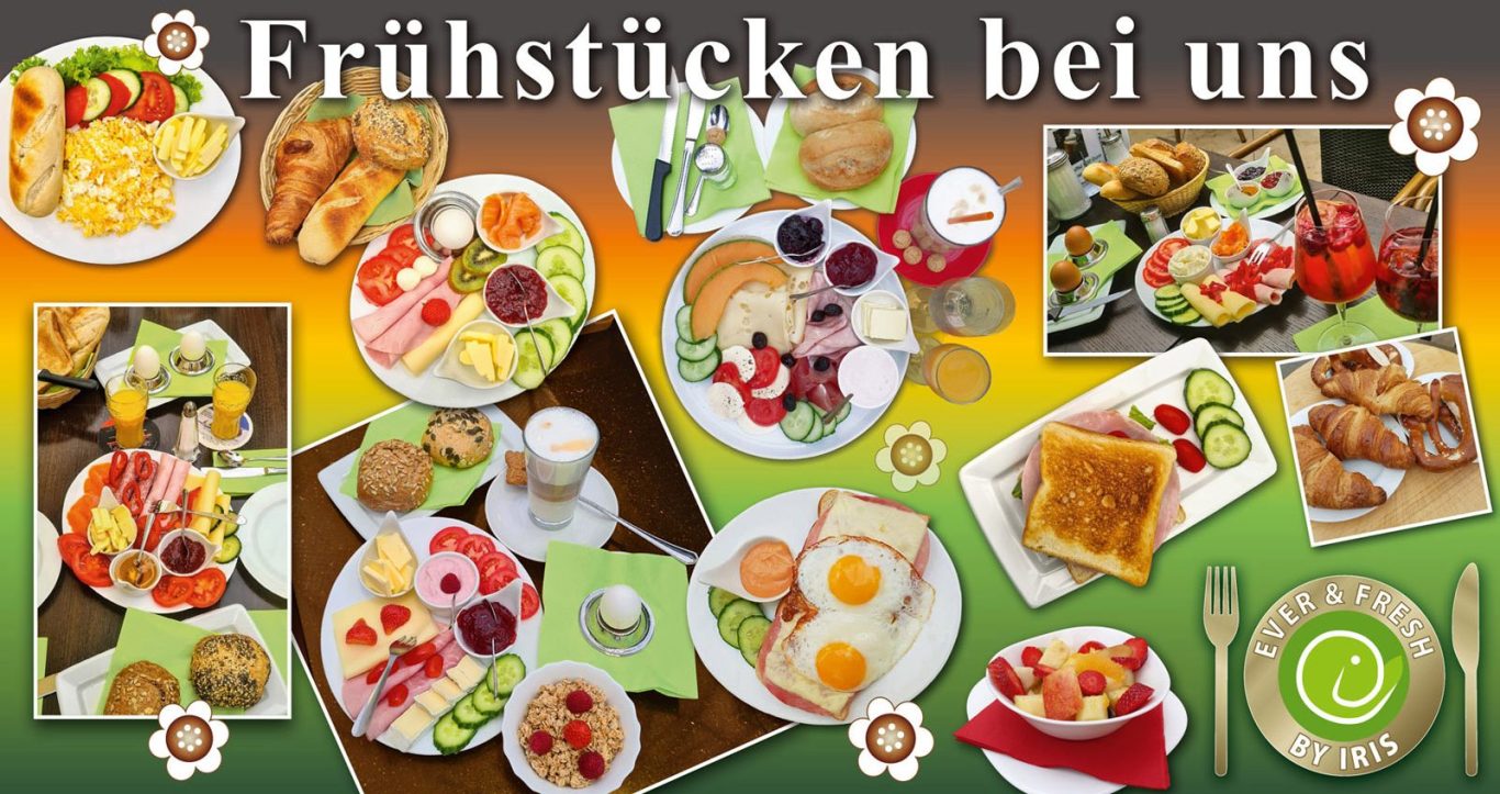 Frühstücken im Bistro Ever & Fresh vor Mediamarkt im Shopping Cité Baden-Baden